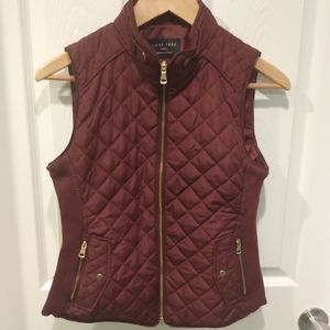 Maroon Quilted Vest